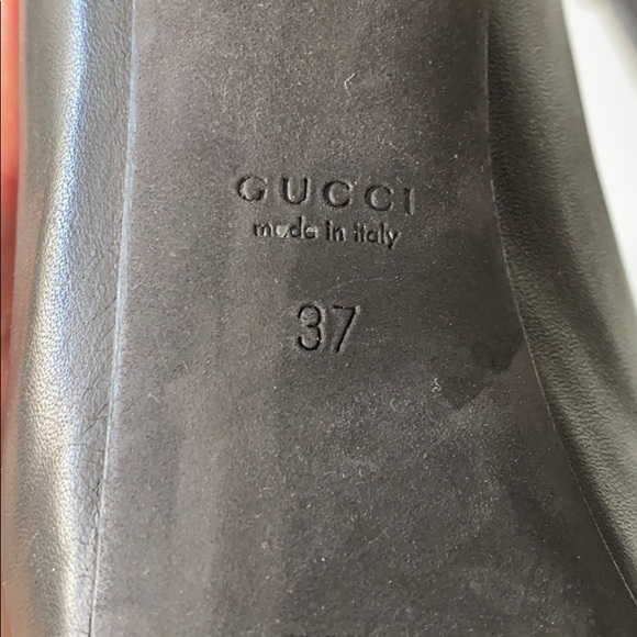 Gucci Black Leather Peep Toe stilettos - Picture 14 of 16